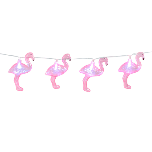 Pink Flamingo Battery Operated Led Lights String Decoration 140cm Product Gallery Image