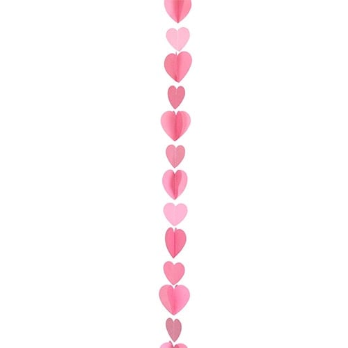 Pink Hearts Balloon Tail 125cm Product Gallery Image