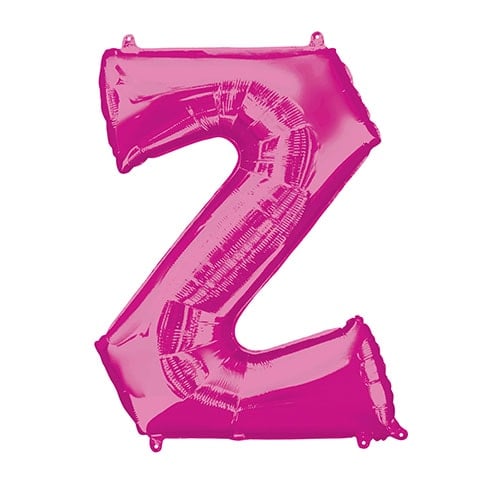 Pink Letter Z Air Fill Foil Balloon 40cm / 16 in Product Image