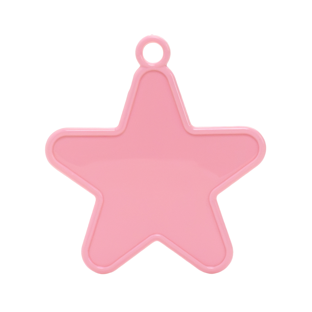 Pink Plastic Star Shaped Balloon Weight 10g