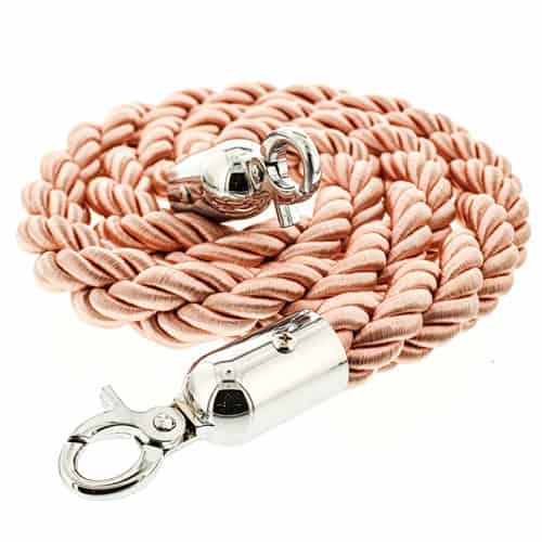 Pink Braided Rope with Chrome Hooks Product Image