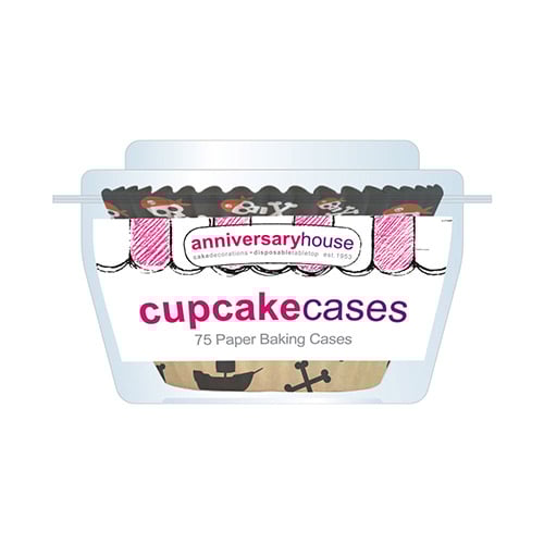 Pirate's Map Paper Cupcake Cases - Pack of 75 Product Gallery Image