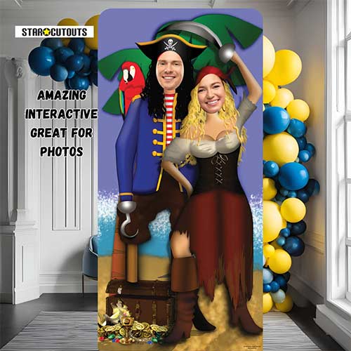 Pirate Couple Stand In Lifesize Cardboard Cutout 186cm Product Gallery Image