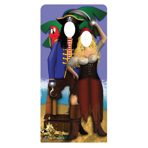 Pirate Couple Stand In Lifesize Cardboard Cutout 186cm