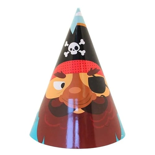 Pirate Party Cone Hats - Pack of 8 Product Image