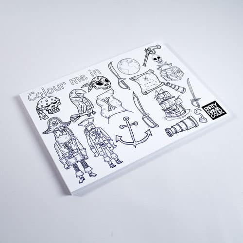 Pirates Themed A4 Colouring sheet Product Image