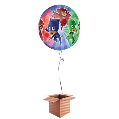 PJ Masks Clear Orbz Foil Balloon - Inflated Balloon in a Box Product Gallery Image