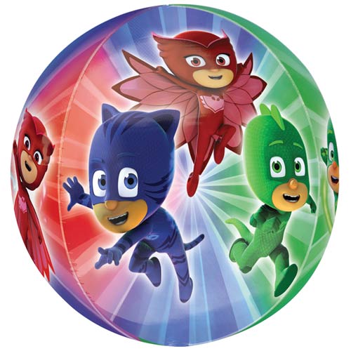 PJ Masks See-Thru Orbz Foil Helium Balloon 38cm / 15 in Product Gallery Image