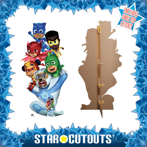 PJ Masks Group Shot Lifesize Cardboard Cutout 175cm Product Gallery Image