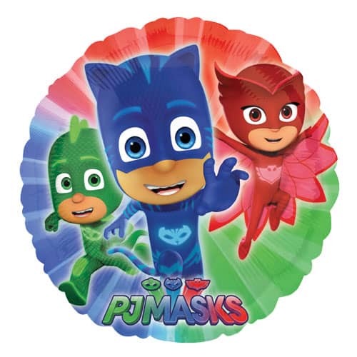 PJ Masks Round Foil Helium Balloon 43cm / 17 in Product Image