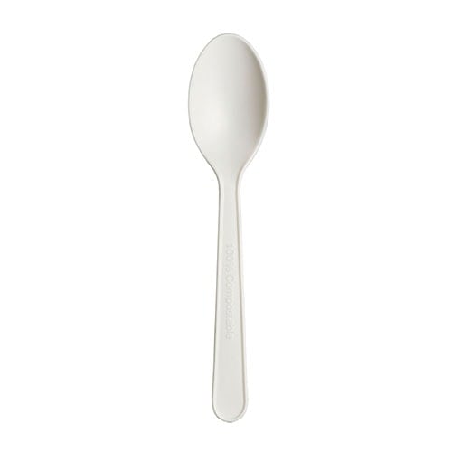 PLA White Compostable Spoons - Pack of 50 Product Image