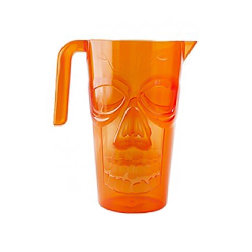 Halloween Orange Skull Plastic Jug  Product Image