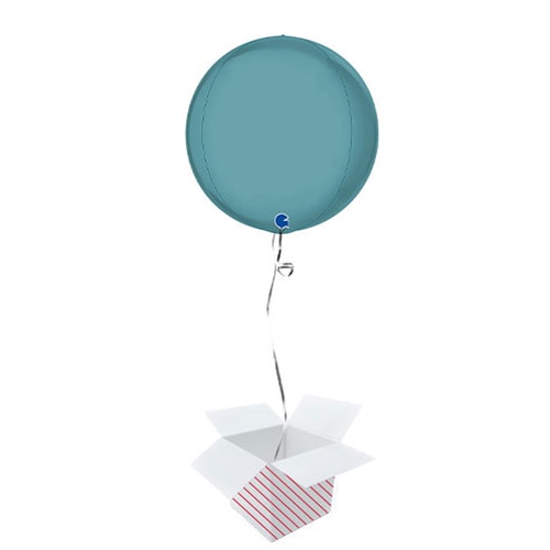 Platinum Blue Tenerife Sea 4D Large Globe Foil Helium Balloon - Inflated Balloon in a Box Product Image