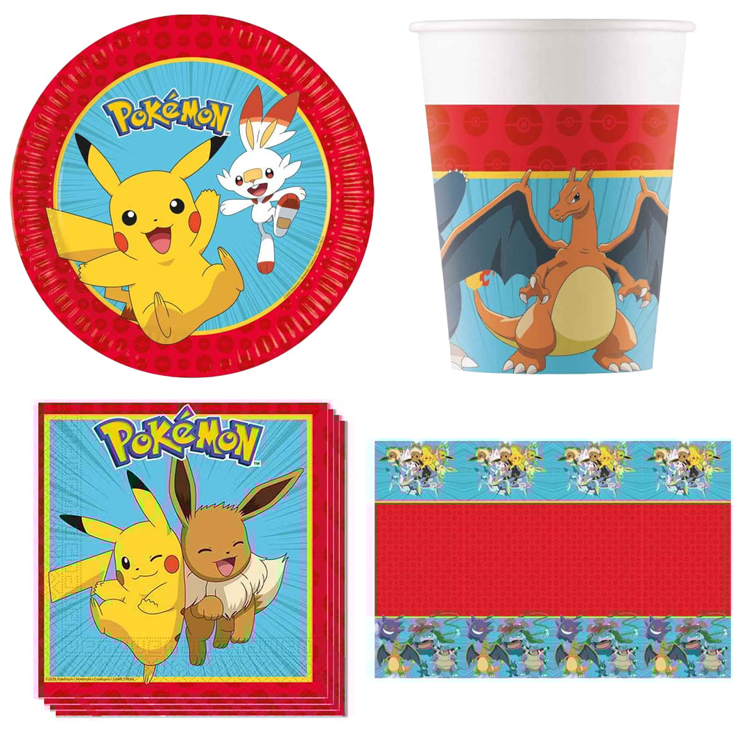 Vibrant Pokemon 8 Person Value Party Pack