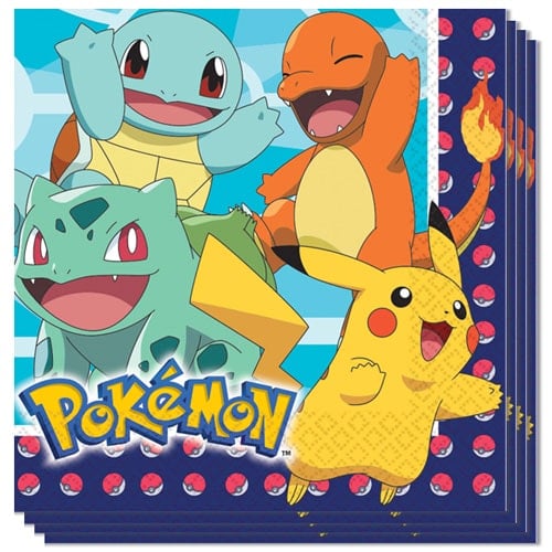 Pokemon Luncheon Napkins 33cm 2Ply - Pack of 16 Product Image