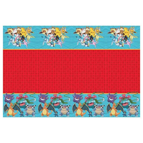 Vibrant Pokemon Plastic Tablecover 1.8m x 1.2m
