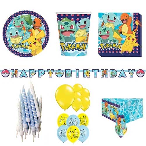 Pokemon Theme 16 Person Deluxe Party Pack Product Image