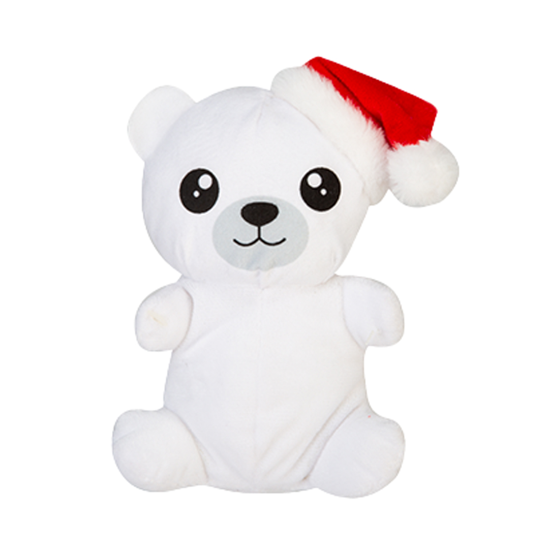 Polar Bear Christmas Plush Soft Toy 18cm
