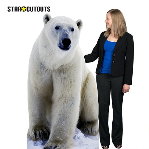 Polar Bear Lifesize Cardboard Cutout 176cm Product Gallery Image
