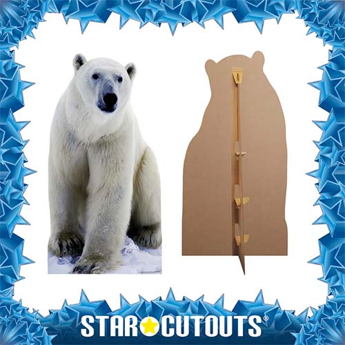 Polar Bear Lifesize Cardboard Cutout 176cm Product Gallery Image