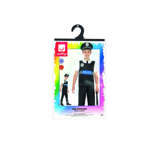 Police Officer Cop Fancy Dress Costume Unisex Teens - Age 13-14 Product Gallery Image