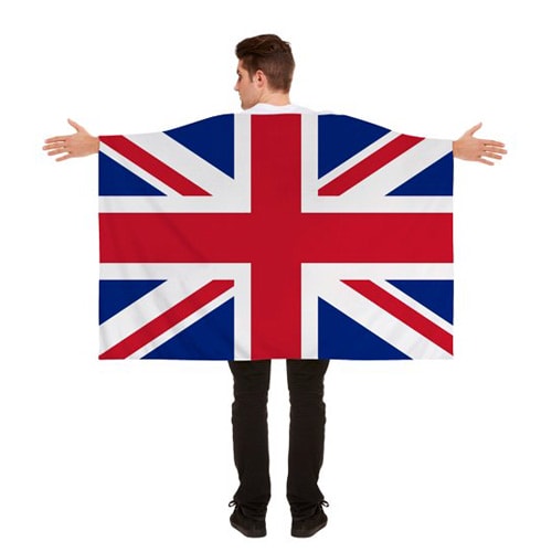 Polyester Union Jack Fancy Dress Cape - 5 x 3 Ft Product Image