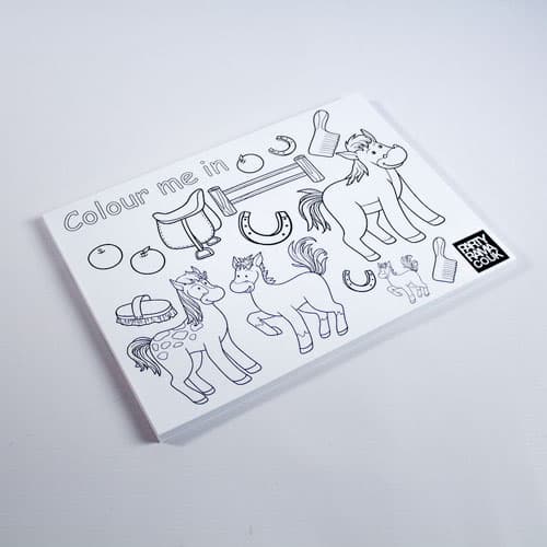 Pony Themed A4 Colouring sheet Product Image