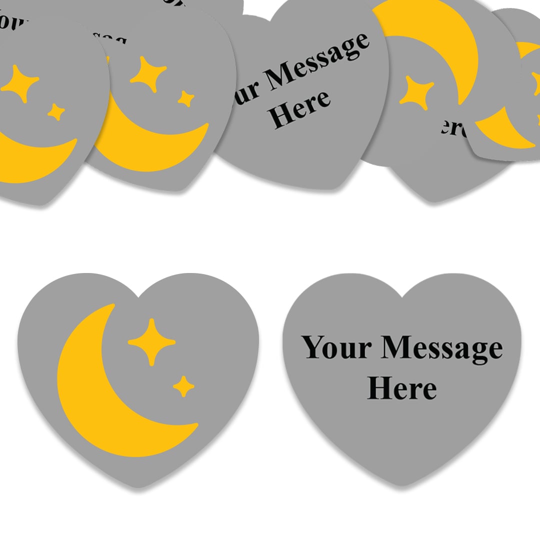 Pop Star Monster Hunters Moon & Stars Shaped Personalised Confetti - Pack of 50 Product Gallery Image