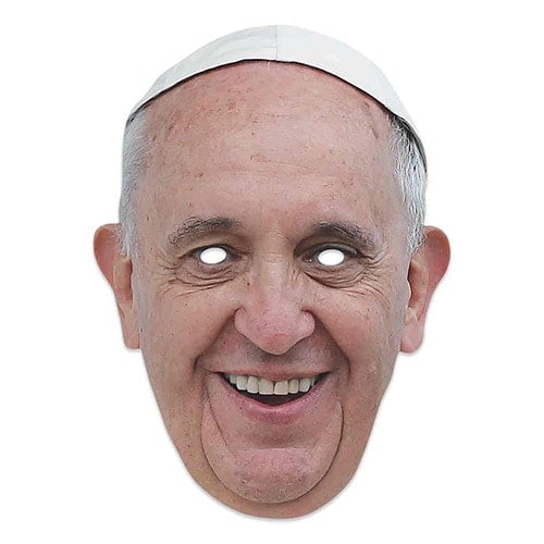 Pope Francis Cardboard Face Mask Product Image