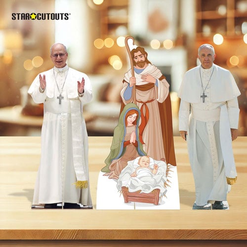 Pope Nativity Table Top Cardboard Cutouts - Pack of 3 Product Gallery Image