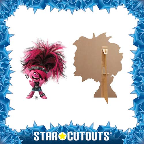 Poppy Punk Trolls World Tour Star Mini Cardboard Cutout 94cm Product Gallery Image