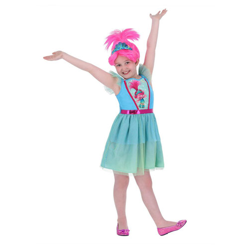 Poppy Trolls Band Together Girls Fancy Dress Costume Kids Small - Age 4-6 Product Gallery Image