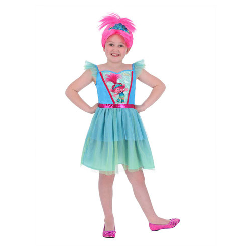 Poppy Trolls Band Together Girls Fancy Dress Costume Kids Small - Age 4-6 Product Gallery Image