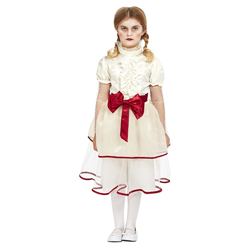 Porcelain Doll Girls Fancy Dress Costume Kids Small - Age 4-6 Product Gallery Image