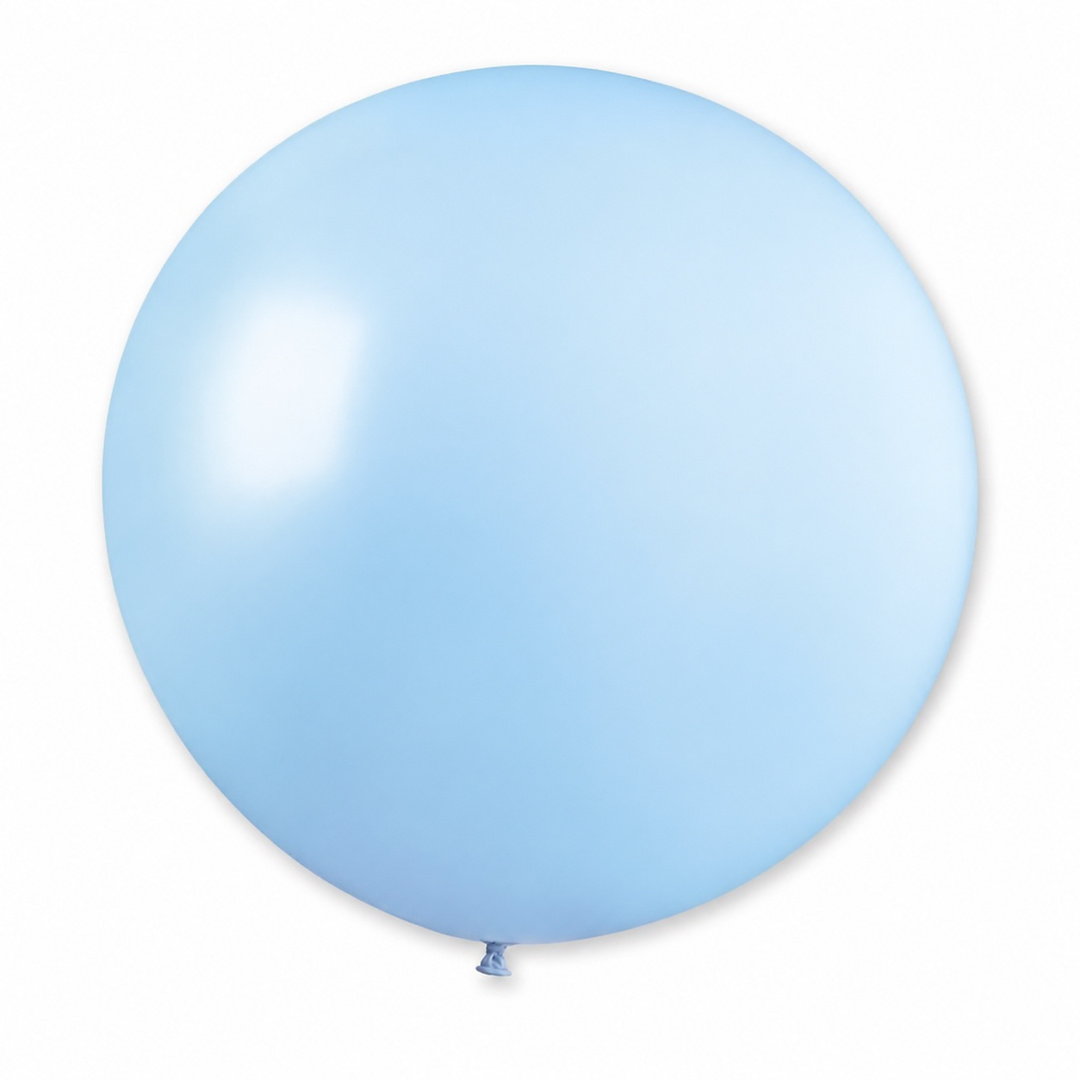 Powder Blue Jumbo Latex Balloon 79cm / 31 in - Single