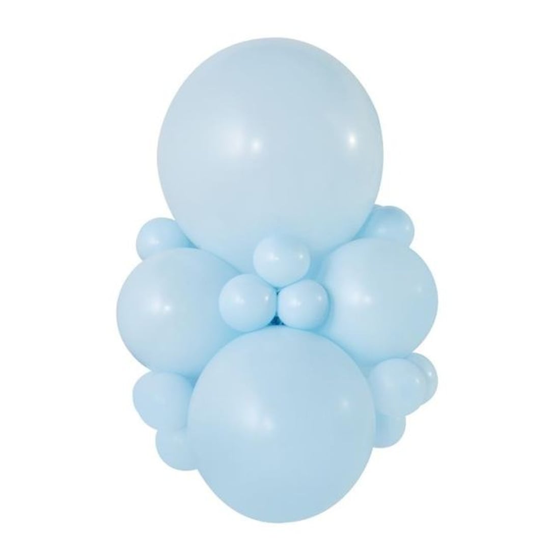 Powder Blue Jumbo Latex Balloon 79cm / 31 in - Single View 3