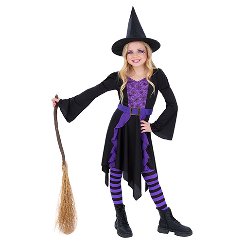 Practical Spell Witch Girls Fancy Dress Costume Kids Large - Age 10-12 Product Gallery Image