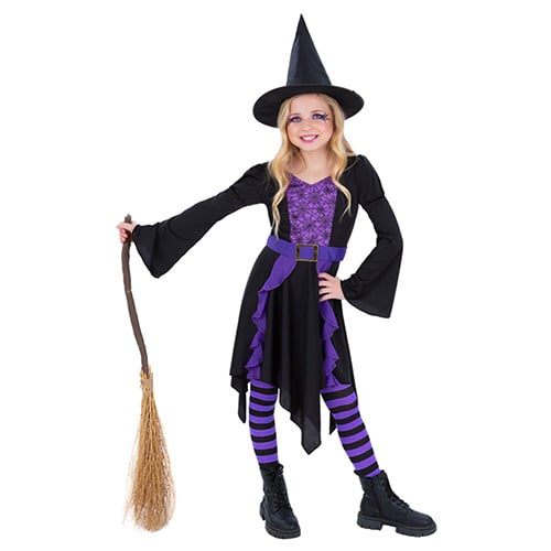 Practical Spell Witch Girls Fancy Dress Costume Kids Small - Age 4-6 Product Gallery Image
