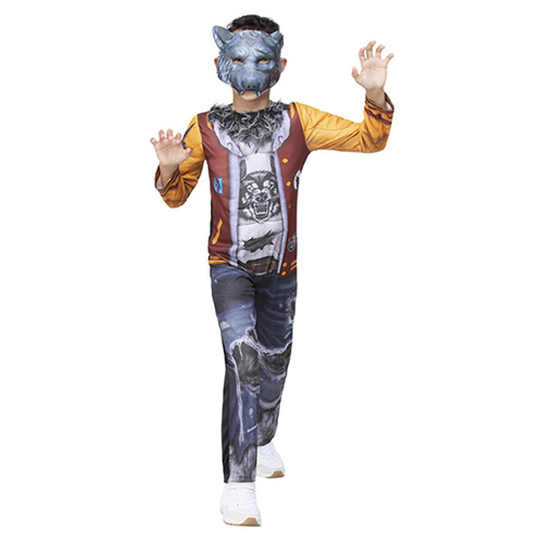 Preppy Werewolf Boys Fancy Dress Costume Kids Medium - Age 7-9 Product Gallery Image