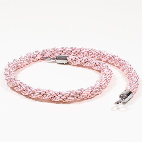 1 Prestige Chrome Pole With 1 Pink Braided Rope Product Gallery Image