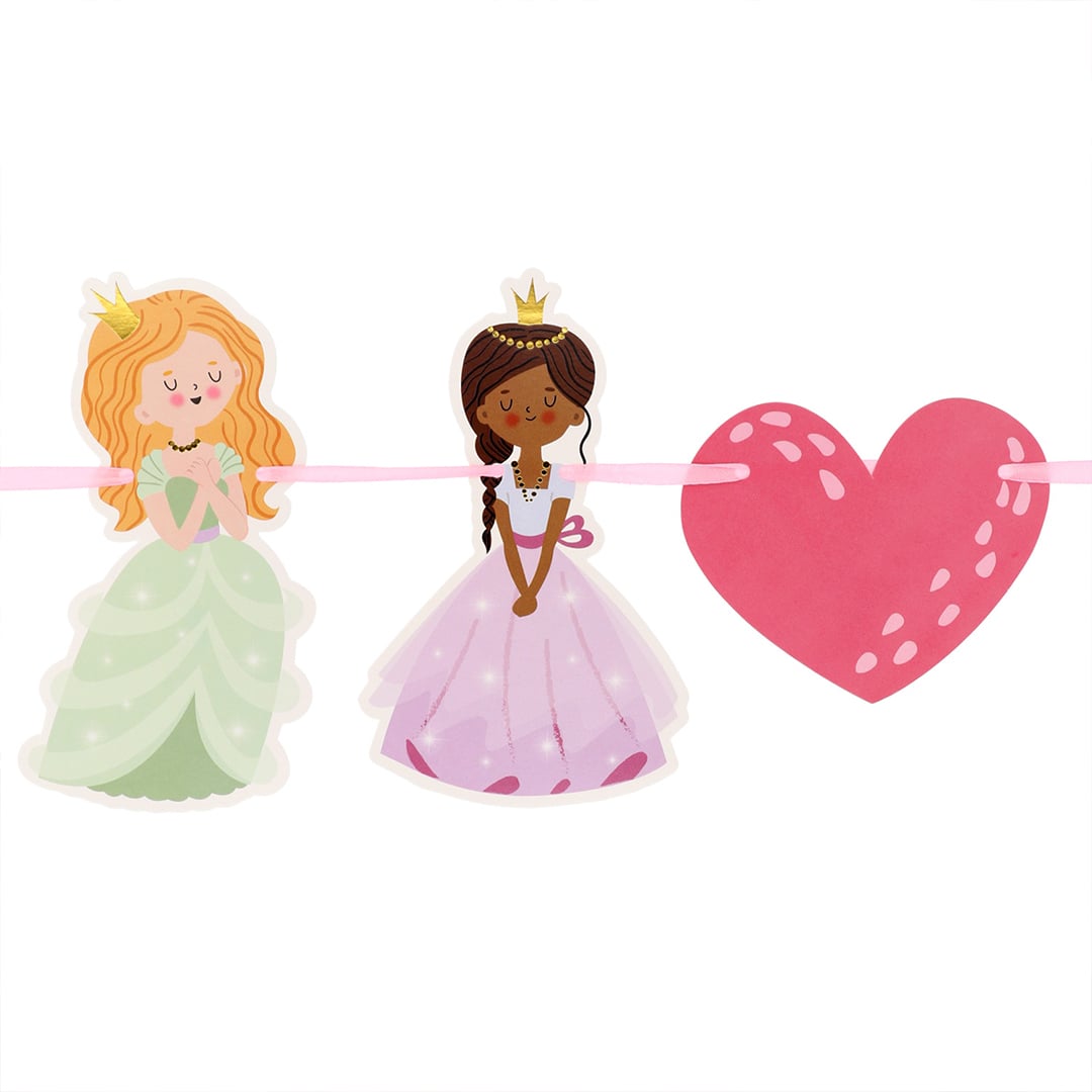 Pretty Princess Birthday Cardboard Letter Banner 1.7m Product Gallery Image
