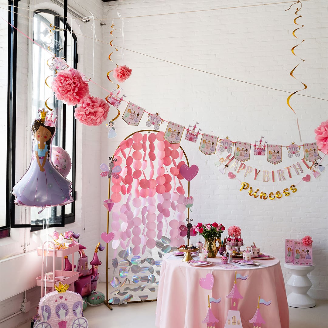 Pretty Princess Hanging Swirl Decorations - Pack of 6 Product Gallery Image