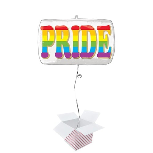 Pride Rainbow Helium Foil Giant Balloon - Inflated Balloon in a Box Product Image