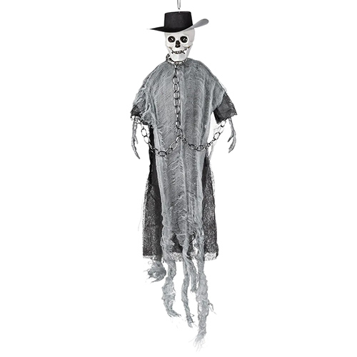 Priest Skeleton Settler Halloween Prop Hanging Decoration 40cm View 2