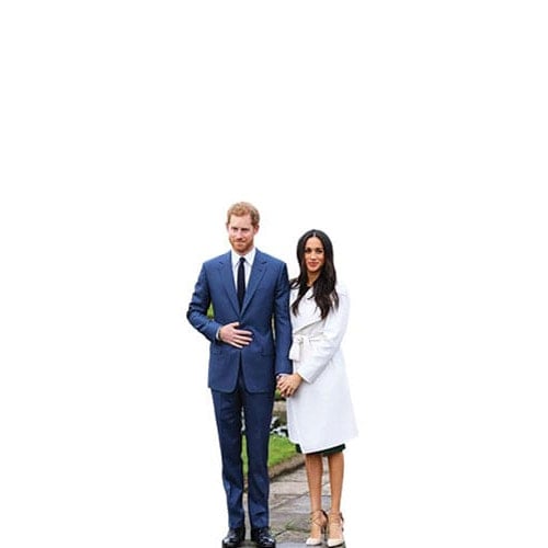 Prince Harry And Meghan Markle Star Mini Cardboard Cutout 91cm Product Gallery Image