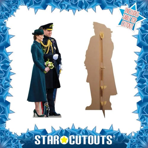 Prince William and Kate Middleton Royal Blue Lifesize Cardboard Cutout 190cm Product Gallery Image