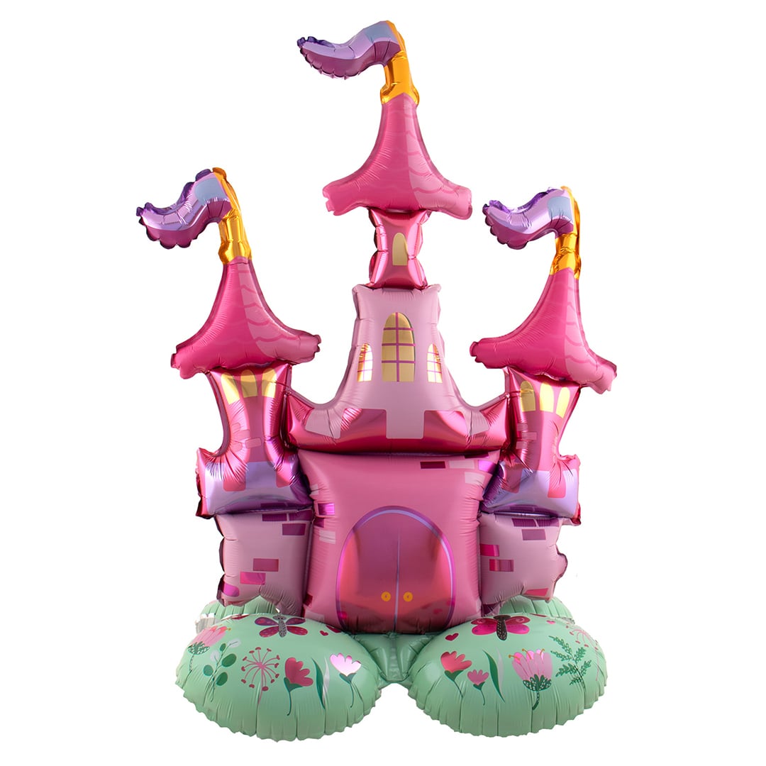 Princess Castle 3D Standing Shaped Air Fill Foil Balloon 90cm / 35.5 in