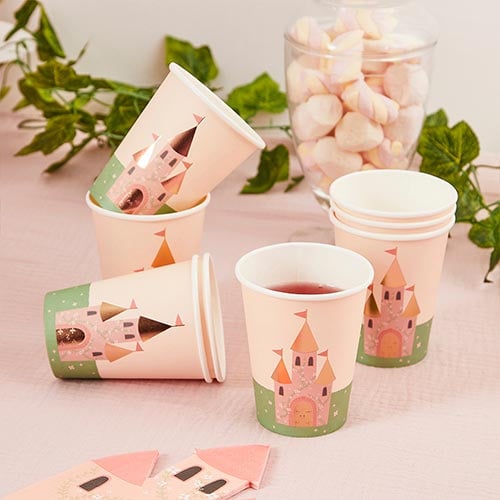 Princess Castle Paper Cups 250ml - Pack of 8 Product Gallery Image