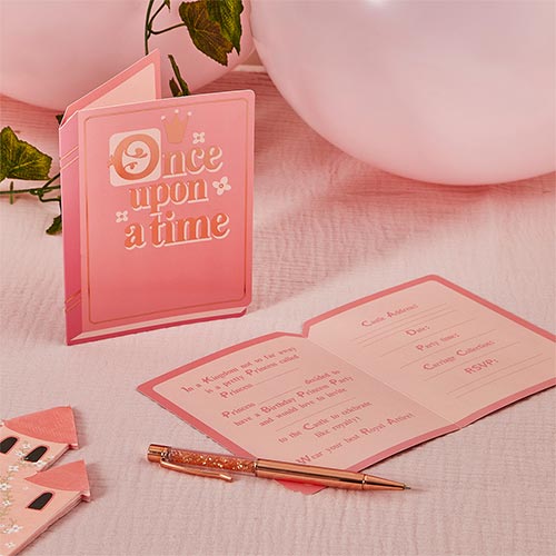 Princess Fairytale Book Paper Party Invitations - Pack of 10 Product Gallery Image