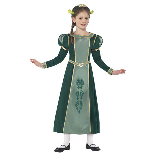 Princess Fiona Shrek Girls Fancy Dress Costume Kids Large - Age 10-12 Product Gallery Image